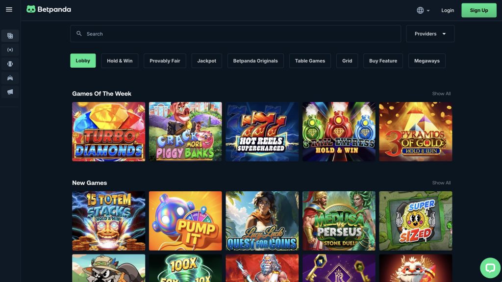 Betpanda Bitcoin Casino Site